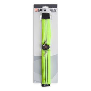 Lynx led sport heuptas / hardloopriem (dubbel) usb