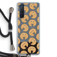 Croissant: Sony Xperia 5 II Transparant Hoesje met koord