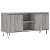 The Living Store Tv-meubel - Tv-kast - 104 x 35 x 50 cm - Grijs Sonoma Eiken - thumbnail