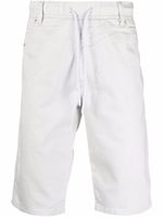 Diesel short en jean à lien de resserrage - Blanc