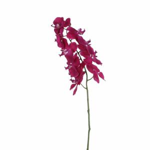 Kunstbloem Orchidee tak - diep roze - 71 cm - losse steel - Kunst zijdebloemen