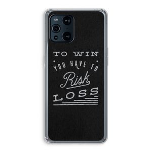 Risk loss: Oppo Find X3 Pro Transparant Hoesje
