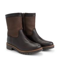 Travelin&apos; Women - zipper boot - Donkerbruin - Maat 38