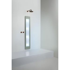 Sunshower Round Plus L infrarood + UV licht inbouw 185x33x10cm full body Organic Grey L0600-L0103