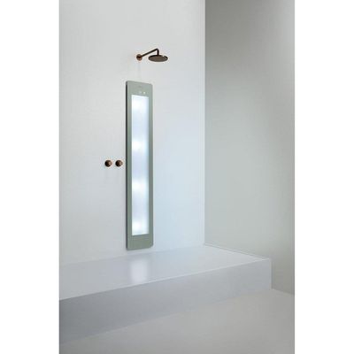Sunshower Round Plus L infrarood + UV licht inbouw 185x33x10cm full body Organic Grey L0600-L0103