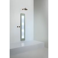 Sunshower Round Plus L infrarood + UV licht inbouw 185x33x10cm full body Organic Grey L0600-L0103
