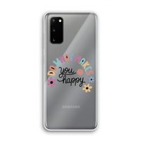 Happy days: Samsung Galaxy S20 Transparant Hoesje