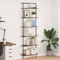 Boekenkast Gerookt eiken 60 x 24 x 203 cm Bewerkt hout