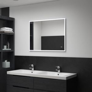VidaXL Badkamerspiegel led met aanraaksensor 80x60 cm