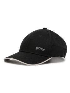 BOSS casquette à logo imprimé - Noir