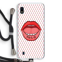 Yolo Denise: Samsung Galaxy A10 Transparant Hoesje met koord