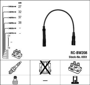 Bougiekabelset RCBW208