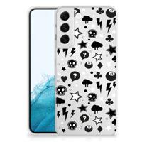 Silicone Back Case Samsung Galaxy S22 Plus Silver Punk Silicone Back Case Samsung Galaxy S22 Plus Silver Punk