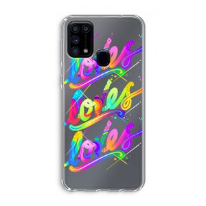 Loves: Samsung Galaxy M31 Transparant Hoesje