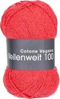 Lana Grossa Meilenweit 100 Cotone Vegano 010 Fiery red