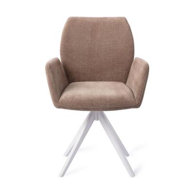 Jesper Home Misaki eetkamerstoel Mocha Mist turn white