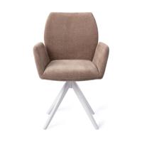 Jesper Home Misaki eetkamerstoel Mocha Mist turn white