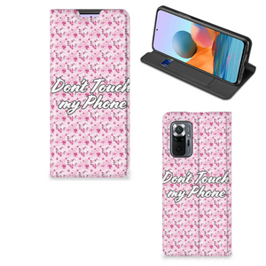 Xiaomi Redmi Note 10 Pro Design Case Flowers Pink DTMP