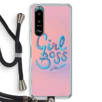 Girl boss: Sony Xperia 5 III Transparant Hoesje met koord