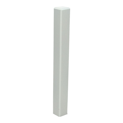 Hoek/eindstuk t.b.v. MDF plint 190x18 wit RAL 9010