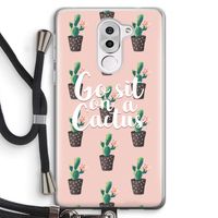 Cactus quote: Honor 6X Transparant Hoesje met koord
