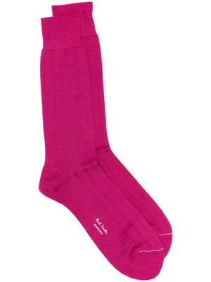 Paul Smith Geribbelde sokken - Roze Paul Smith Geribbelde sokken - Roze