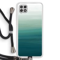 Ocean: Samsung Galaxy A22 4G Transparant Hoesje met koord Ocean: Samsung Galaxy A22 4G Transparant Hoesje met koord