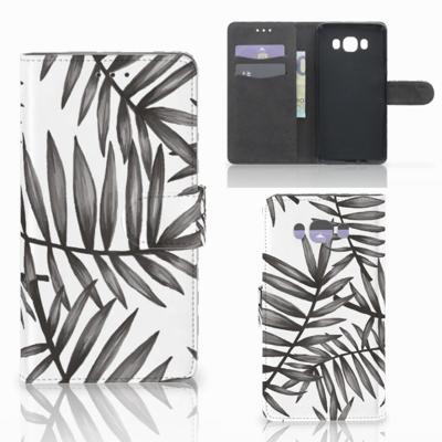 Samsung Galaxy J7 2016 Hoesje Leaves Grey Samsung Galaxy J7 2016 Hoesje Leaves Grey