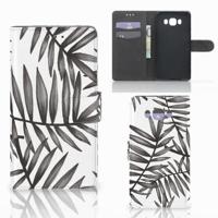 Samsung Galaxy J7 2016 Hoesje Leaves Grey
