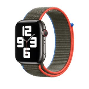 Apple origineel Sport Loop Apple Watch 42mm / 44mm / 45mm / 49mm Olive - MJG13ZM/A