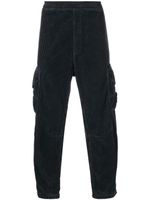 Stone Island pantalon cargo côtelé à logo appliqué - Gris