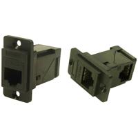 Cliff RAFT DUALSLIM CAT5e RJ45 CSK CP30751 Adapter, inbouw Zwart 1 stuk(s)