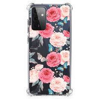 Samsung Galaxy A72 4G/5G Case Butterfly Roses - thumbnail
