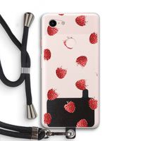 Framboosjes: Pixel 3 XL Transparant Hoesje met koord