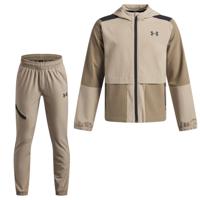 Under Armour Unstoppable Woven Trainingspak Full-Zip Kids Beige Zwart