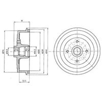 Delphi Diesel Remtrommel BF399