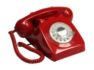 GPO Retro 746ROTARYRED Telefoon met draaischijf klassiek jaren ‘70 ontwerp