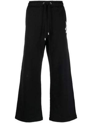 Lanvin pantalon de jogging ample à broderies - Noir