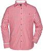 James & Nicholson JN638 Men´s Traditional Shirt - Red/White - XXL