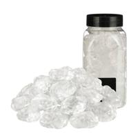 Rayher decoratie stenen - groot - 650 ml - 25-30 mm - transparant