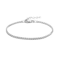 Armband Koordschakel zilver 1,7 mm 19 cm Armband Koordschakel zilver 1,7 mm 19 cm