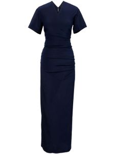 Proenza Schouler robe longue Sidney drapée - Bleu