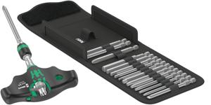 Wera Kraftform Kompakt 400 RA Set 1 Bitschroevendraaier 17-delig Kruiskop Phillips, Kruiskop Pozidriv, Torx, Inbus, Plat