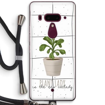 Kamerplant op vensterruit: HTC U12+ Transparant Hoesje met koord