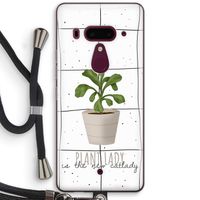 Kamerplant op vensterruit: HTC U12+ Transparant Hoesje met koord