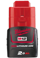 Milwaukee m12 b2 accu (12 v / 2.0ah redlithium-ion) - 4932430064