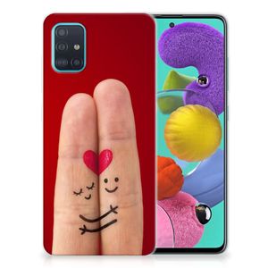 Samsung Galaxy A51 Silicone Back Cover Liefde - Origineel Romantisch Cadeau