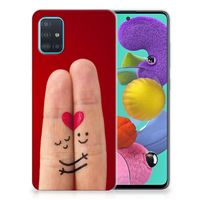 Samsung Galaxy A51 Silicone Back Cover Liefde - Origineel Romantisch Cadeau