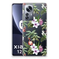 Xiaomi 12 Pro TPU Hoesje Flamingo Palms