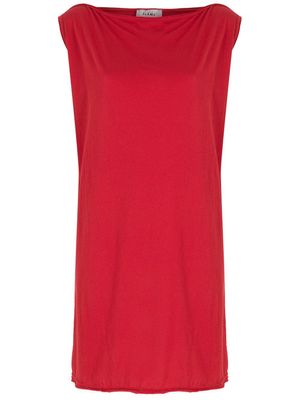 Amir Slama robe à design sans manches - Rouge